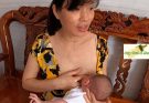 Breastfeeding for baby Thinh 55 days old