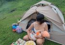 Single Mom’s Peaceful Streamside Life | Camping, Bathing, Breastfeeding & Cooking with Her Baby