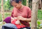 Single Mom Plants Sweet Potatoes with Her 3-Month-Old Baby | Simple Rural Life