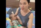 single mom with a cute baby.