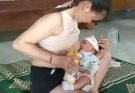 Amazing with single mom ! A Love Mother Caring for her baby with warmth and Joy