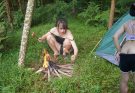 A relaxing solo camping trip – amidst pristine nature – cooking – ASMR.