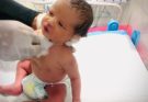 A newborn baby. In this video you can see the sweetest daily care moments of a little angle.
